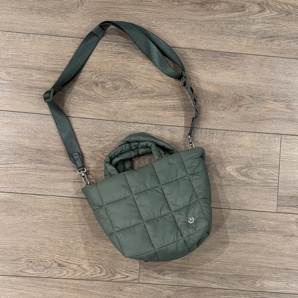 Lululemon Quilted Mini 5L Tote Eucalyptus Green Crossbody